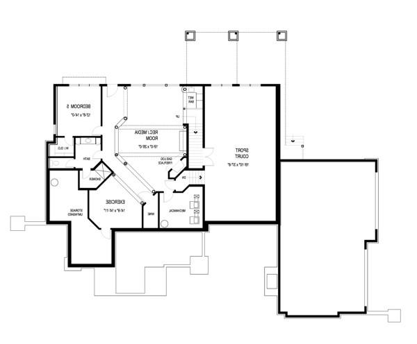 Optional Basement Plan image of The Redwood House Plan